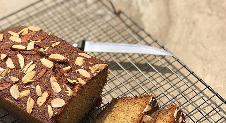 Almond banana bread