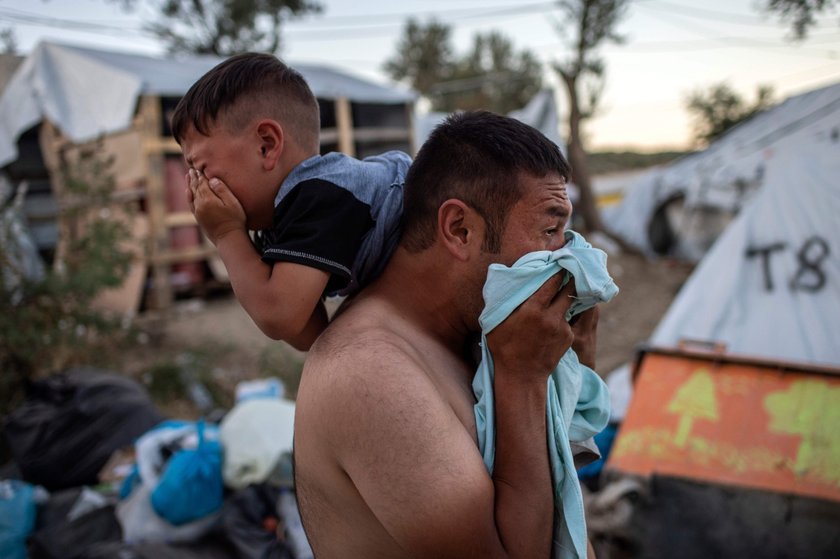 Imigranci podpalili ośrodek na wyspie Lesbos