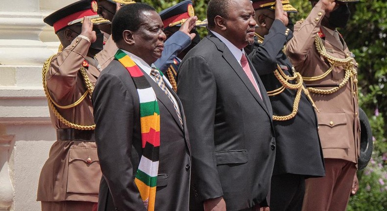 Uhuru Kenyatta and Emmerson Mnangagwa