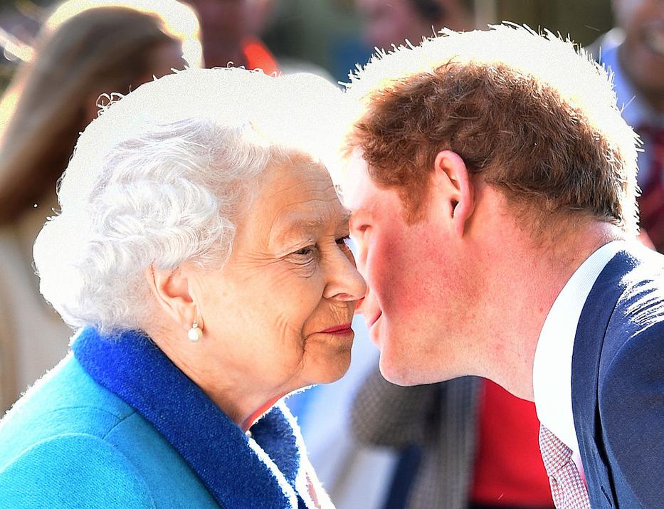 Erzsébet királynő és Harry herceg / Fotó: Getty Images