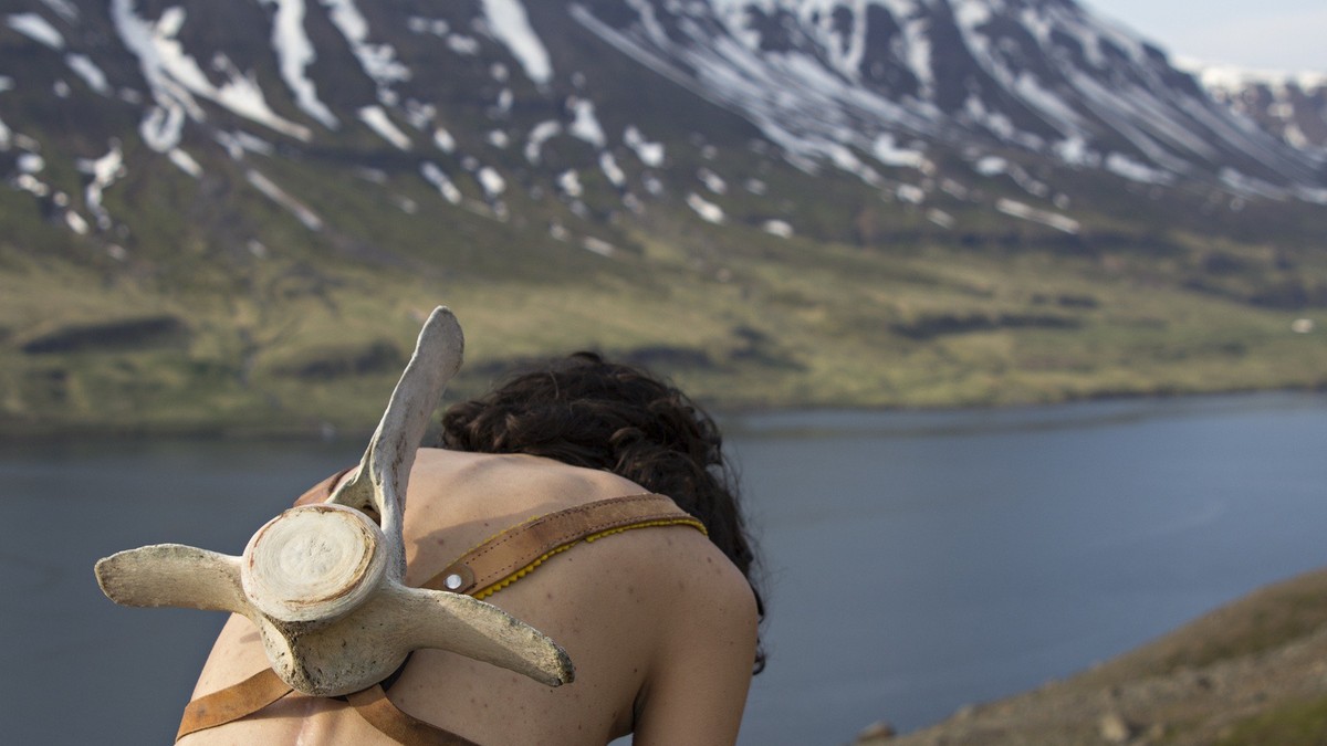 Elena Maci, Self-Portrait with a Whale Backpack, 2018, Fine art photographic print, The Farnesina Collection, Rom