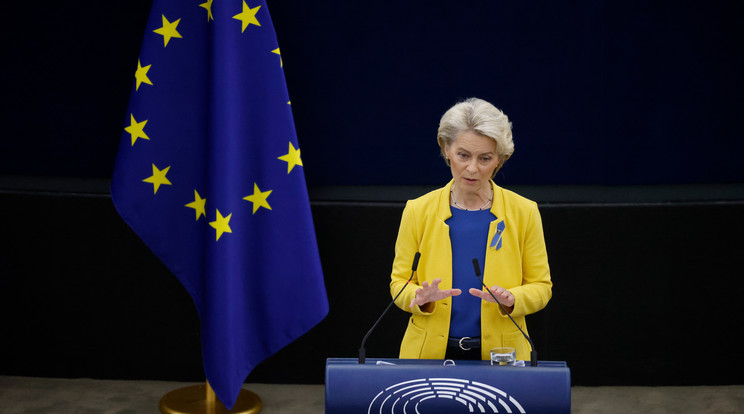 Újabb szankciós csomagokat javasol az Európai Bizottság, jelentette be Ursula von der Leyen szerdán. / Fotó: Northfoto