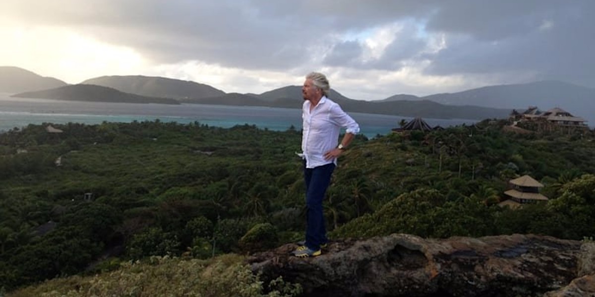 Richard Branson przeżył huragan Irma na prywatnej wyspie