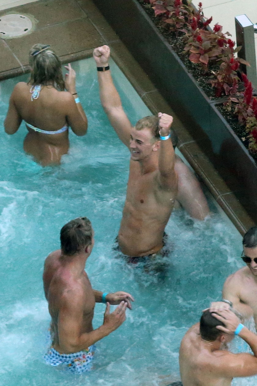 Jack Wilshere i Joe Hart na imprezie w Las Vegas