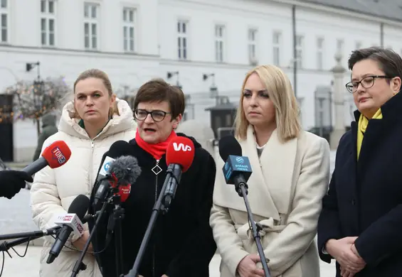 Agata Duda z zastrzeżeniami do ustawy "lex Czarnek". Spotkała się z posłankami opozycji