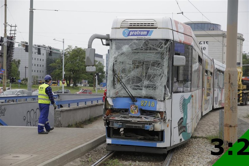 Zderzenie tramwajów we Wrocławiu