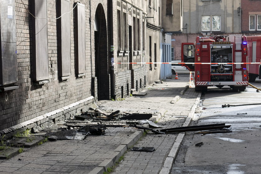 Katowice. Pożar kamienicy przy ul. Karola 