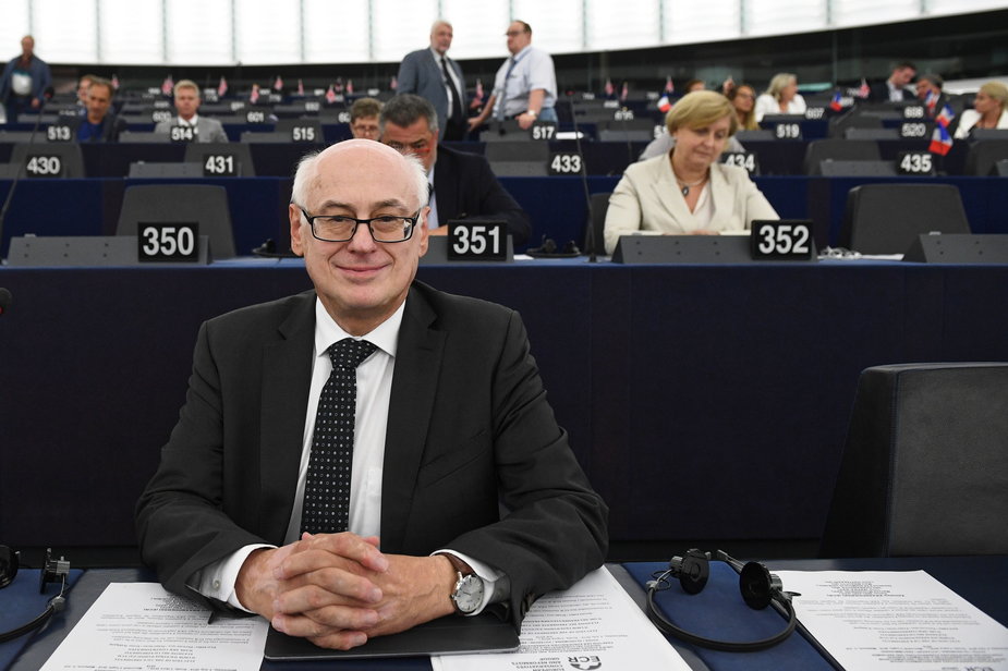  Zdzisław Krasnodębski w Parlamencie Europejskim w Strasburgu
