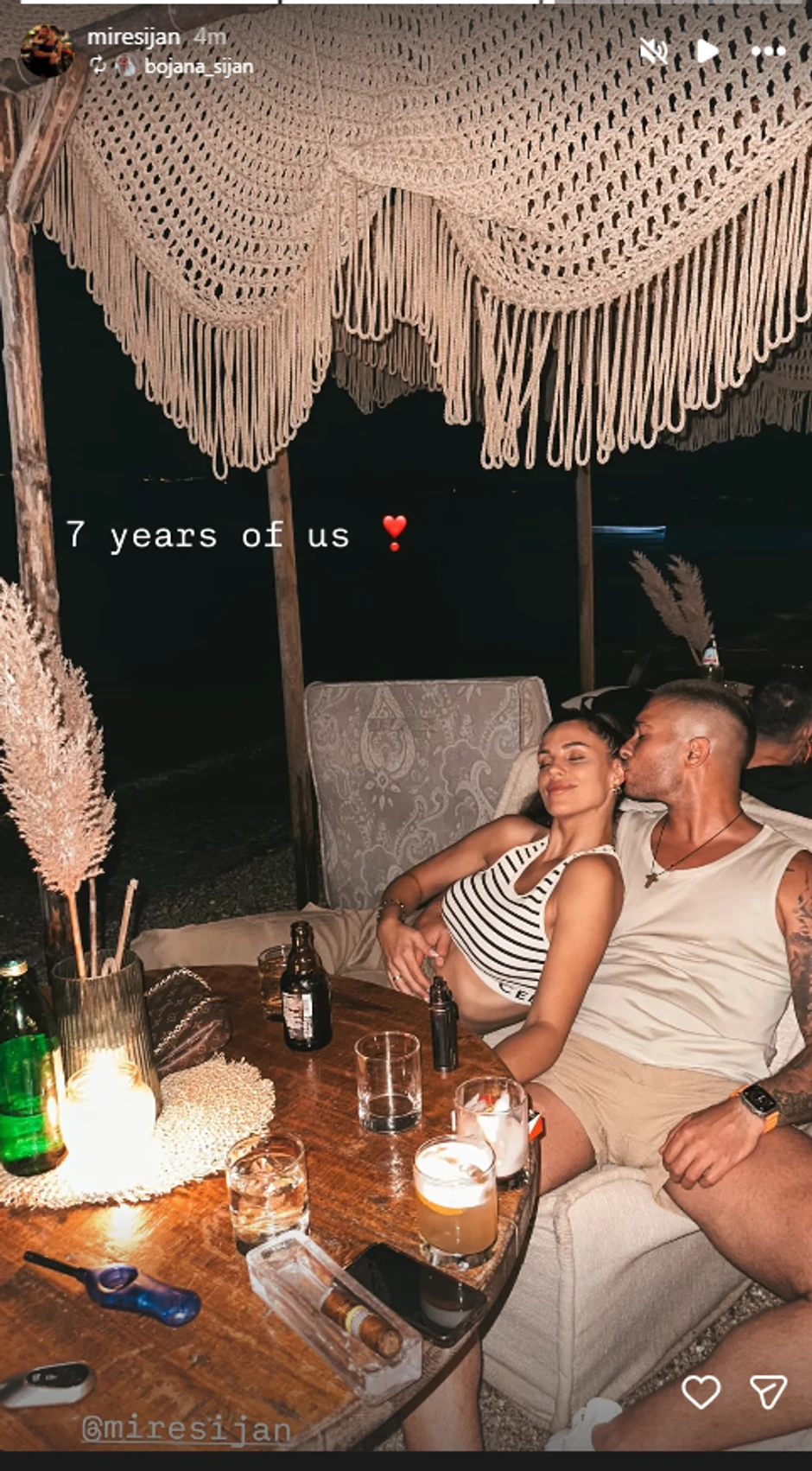 Mirko i Bojana slave 7 godina ljubavi