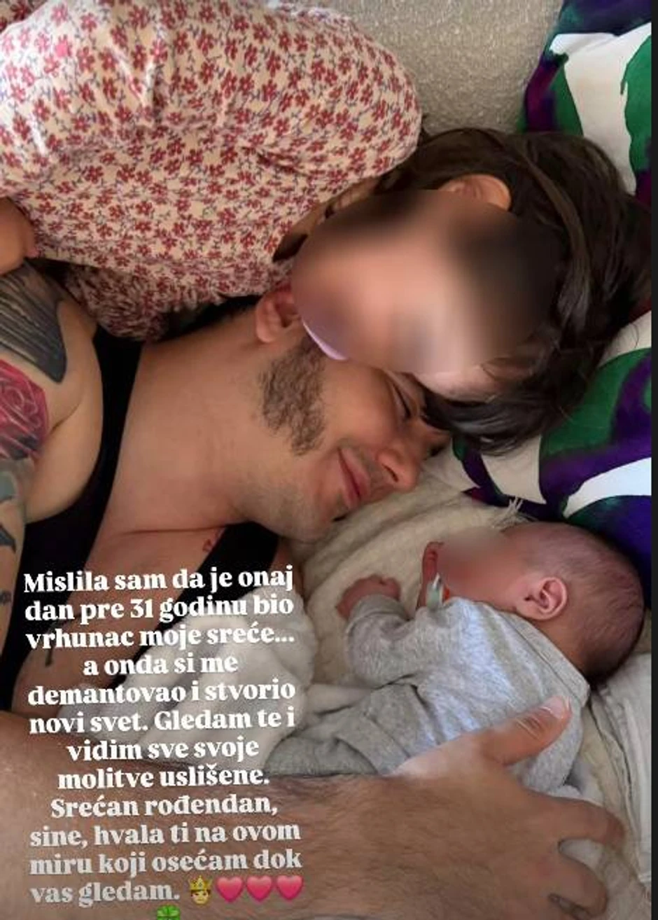 Olivera Balašević čestitala sinu rođendan
