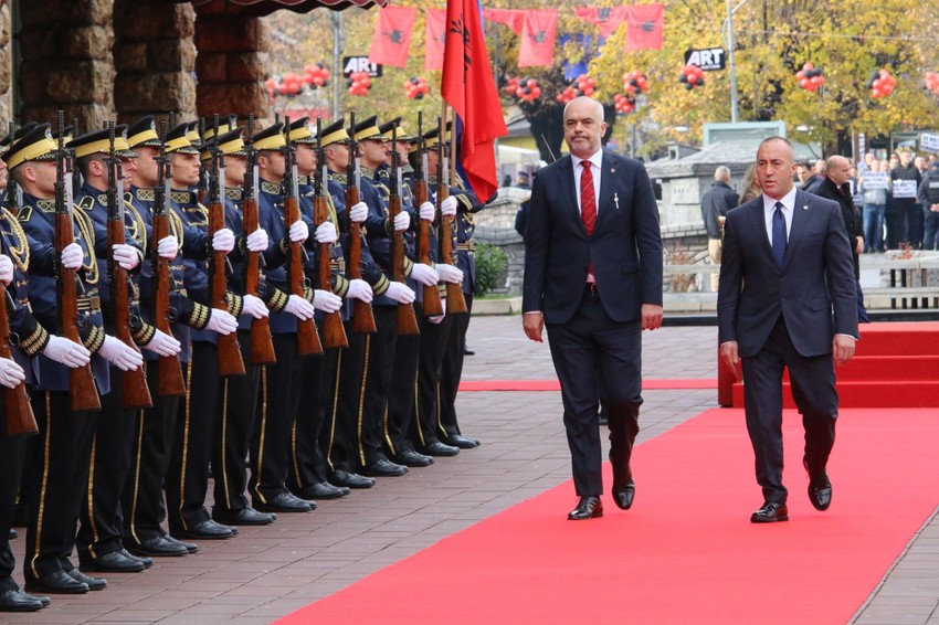 Edi Rama, Ramuš Haradinaj, Peć