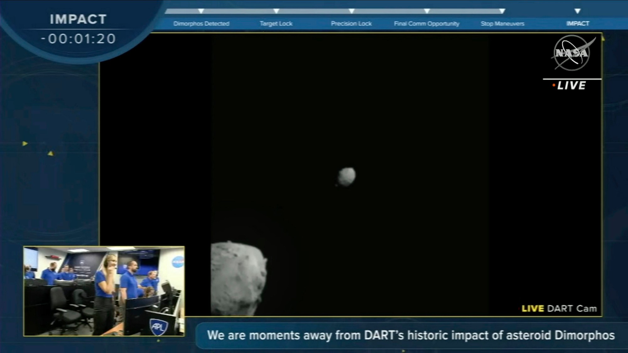 Sonda NASA sa v rámci testovacej misie úspešne zrazila s asteroidom.