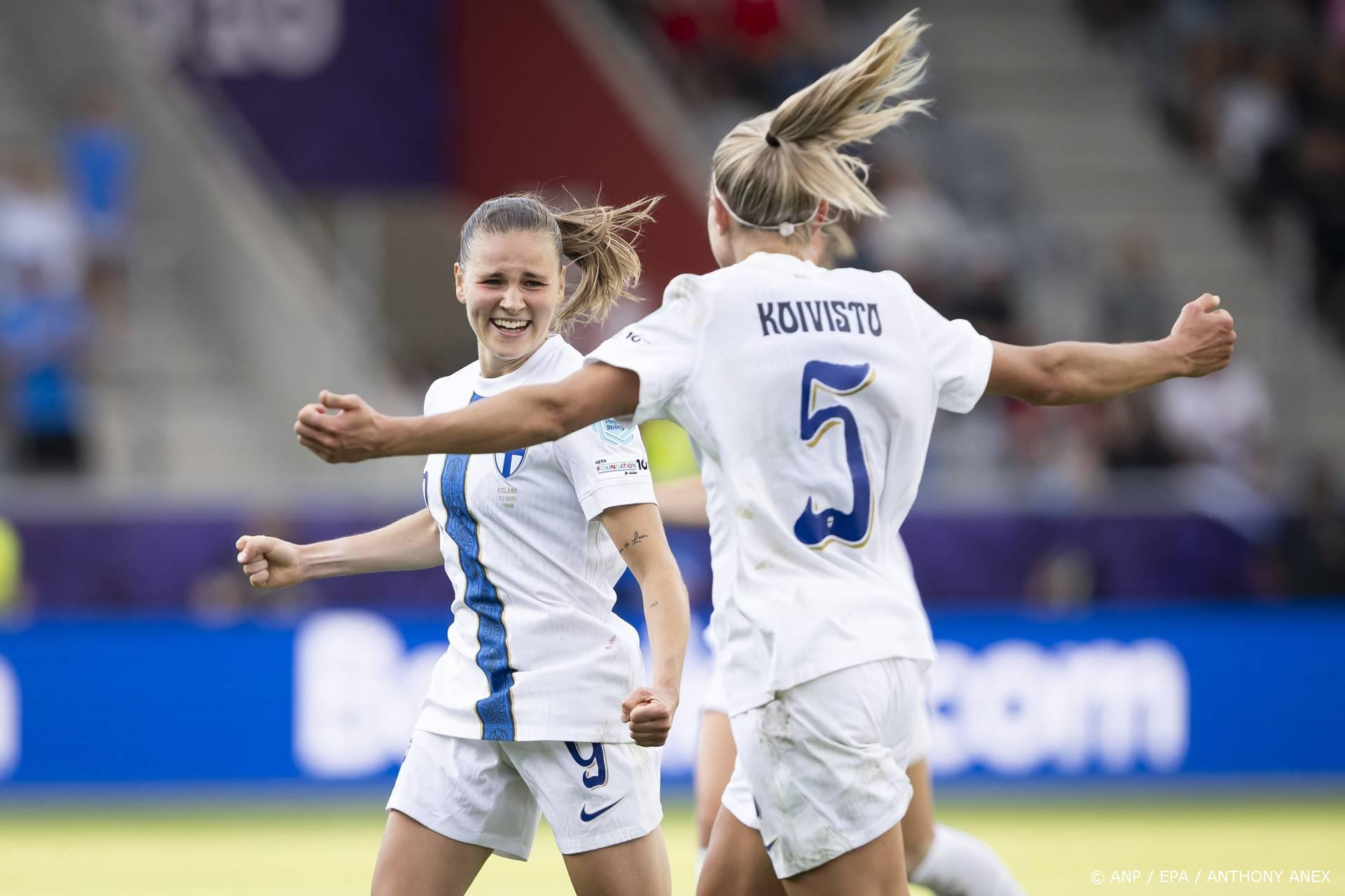 EK Vrouwenvoetbal: Finland verslaat IJsland 1-0