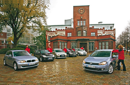 VW Golf VI kontra BMW 1, Ford Focus, Kia ceed, Mitsubishi Lancer i Opel Astra - Godzina prawdy dla Golfa
