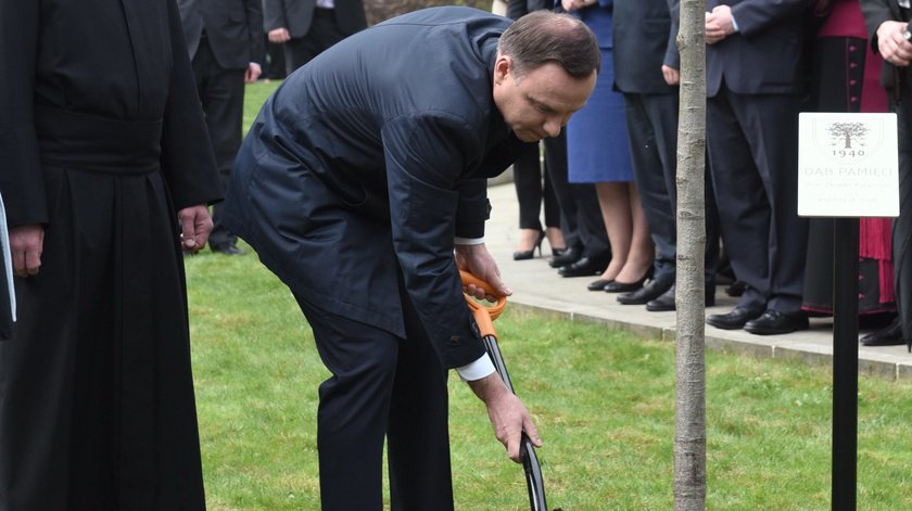 Prezydent Andrzej Duda posadził Dąb Pamięci