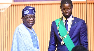 Tinubu receives Senegal President Diomaye Faye at Aso Rock Villa