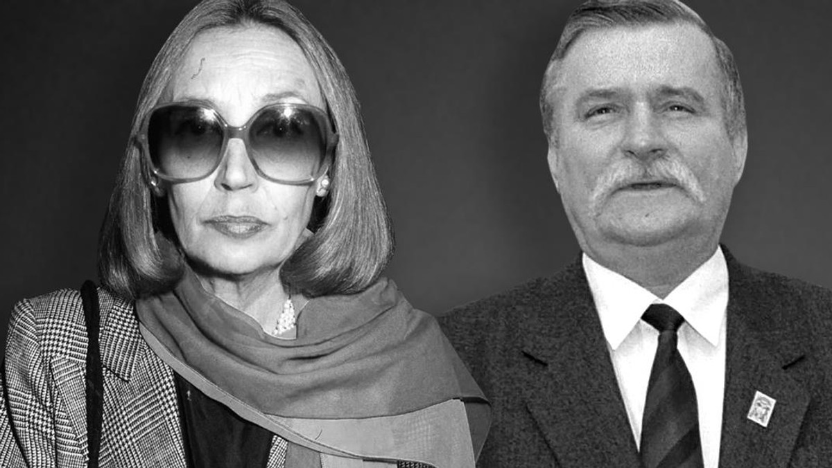 Lech Wałęsa oraz Oriana Fallaci