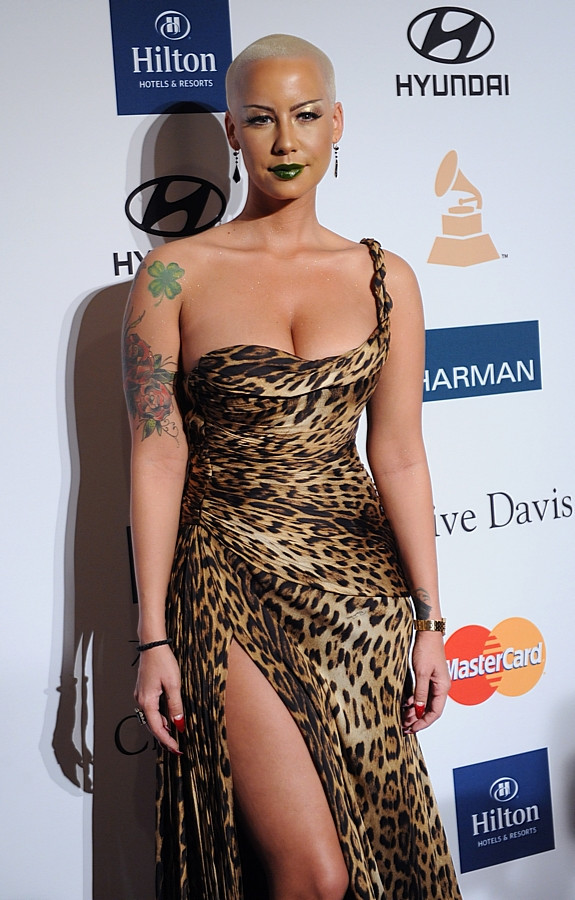 Amber Rose na Clive Davis Pre Grammy Party (fot. Agencja BE&amp;W)