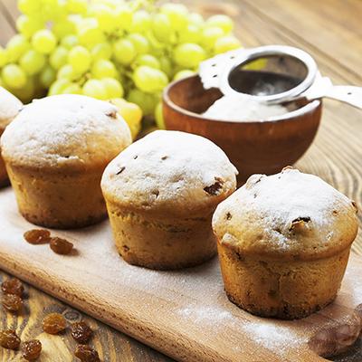 Almás muffin mazsolával