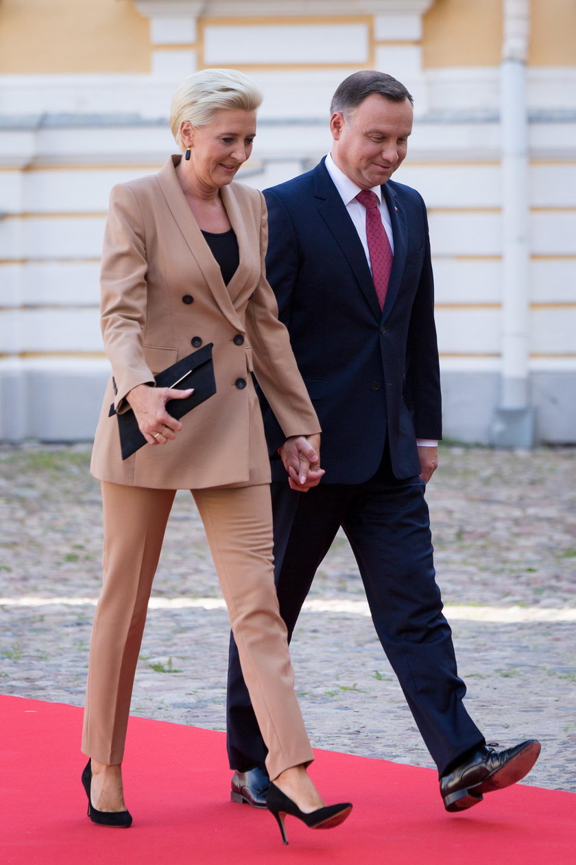Andrzej Duda i Agata Duda z wizytą na Łotwie