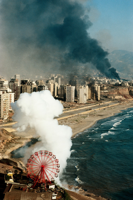 Yan Morvan, "Beyrouth Ouest" (série: "La ligne verte", 1982) 