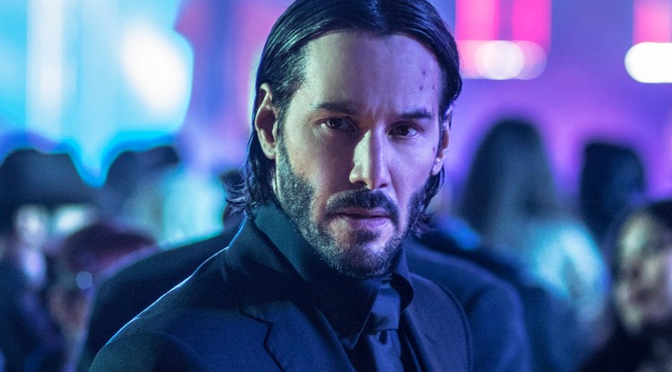 Keanu Reeves John Wick szerepében.