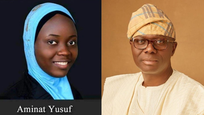 Aminat Yusuf has become the first undergraduate in 40 years to achieve a perfect Cumulative Grade Point Average (CGPA) of 5.0 [Twitter/Sanwo-Olu]