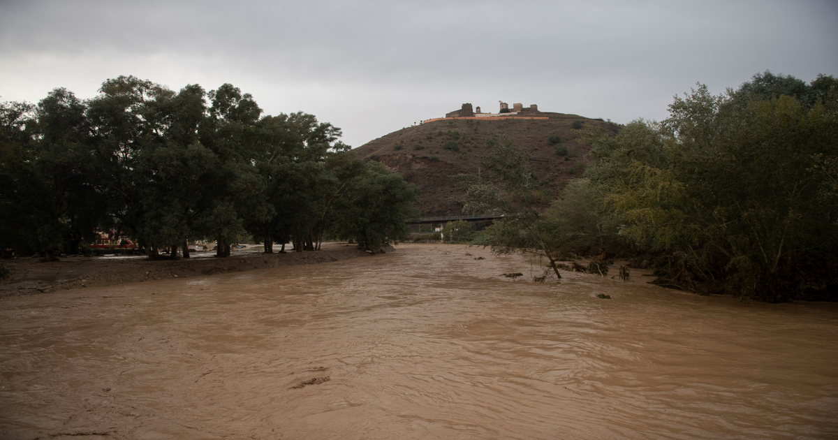 Alerta roja en Málaga: desborda el Guadalhorce y hay evacuaciones
