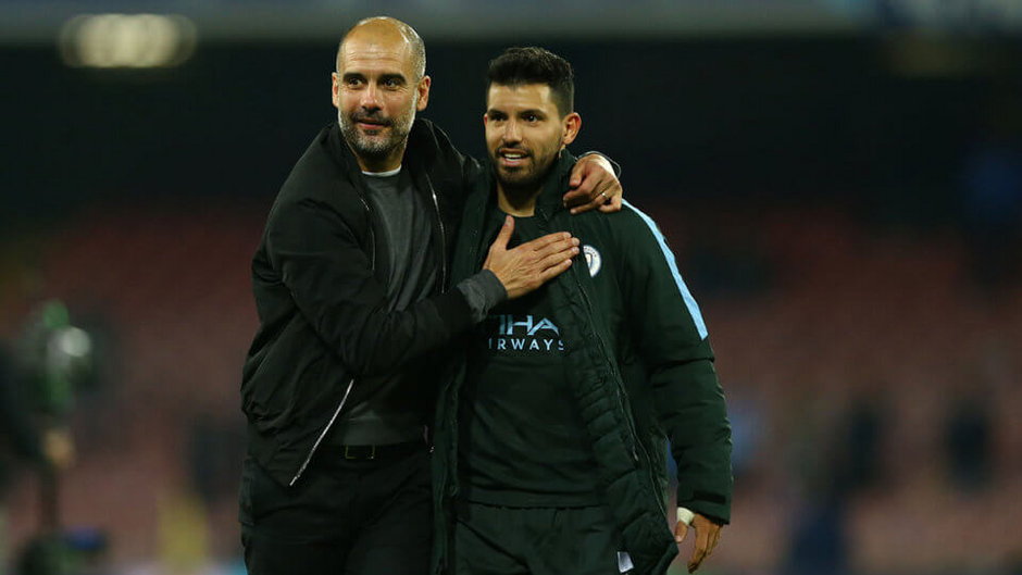 Josep Guardiola i Sergio Aguero