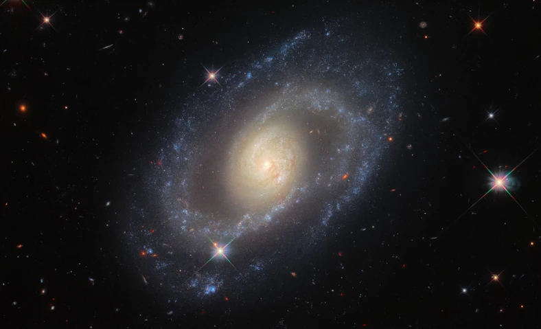 Galaktyka spiralna Mrk (Markarian) 1337 uchwycona przez Kosmiczny Teleskop Hubble'a