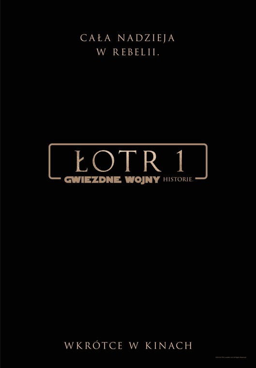  "Łotr 1. Gwiezdne wojny – historie": pierwszy plakat