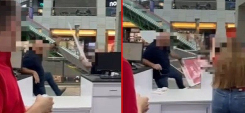 Szokujące sceny w Złotych Tarasach. Ochroniarz wpadł w furię. "Ty gnido!"