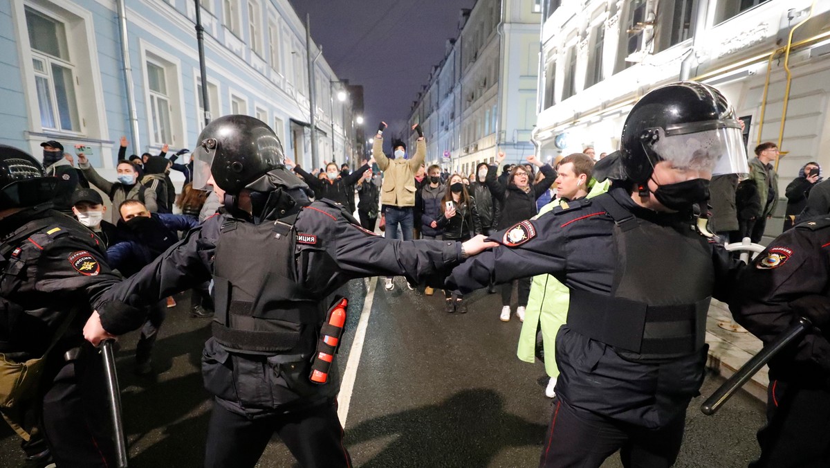 Rosja: Protesty w sprawie Aleksieja Nawalnego. Wielu zatrzymanych