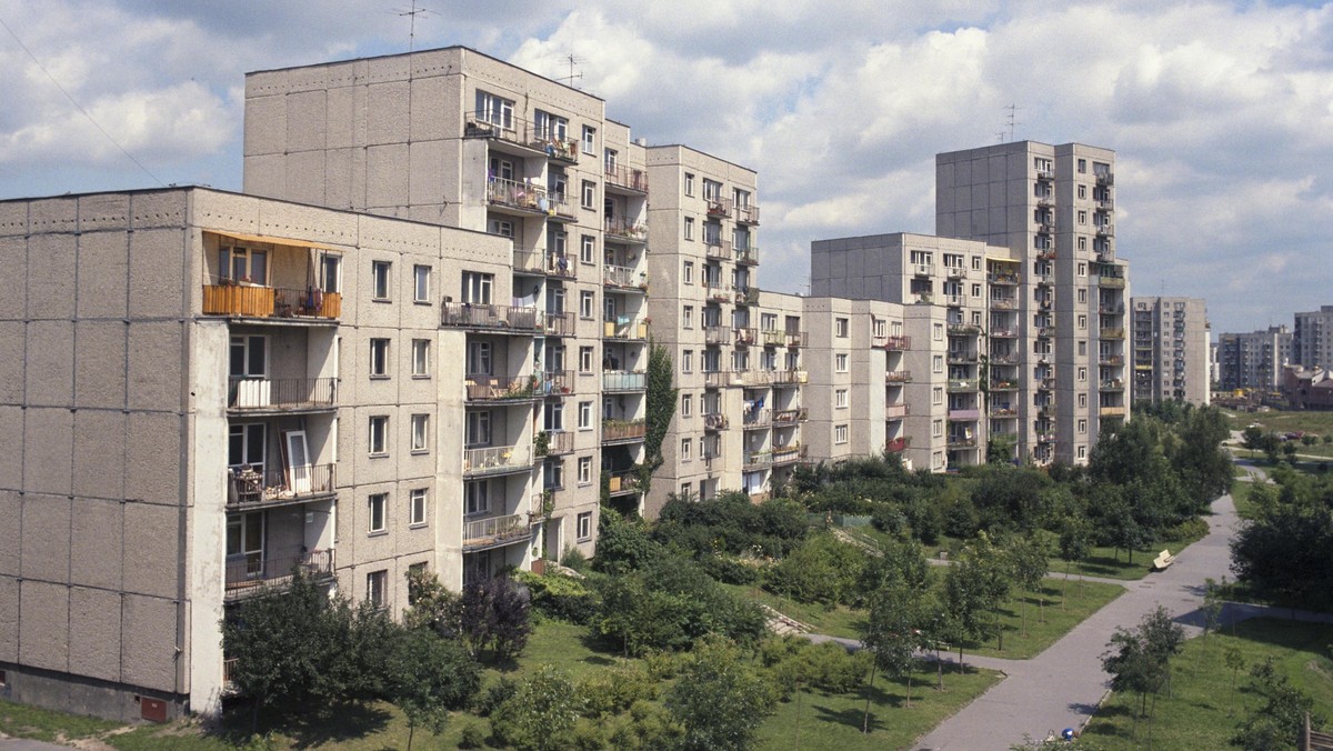 Osiedle Ursynów blokowisko wielka płyta budowa dzielnica warszawa