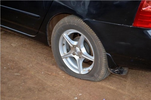 Businessman claims wife was having affair with priest which forced him to deflate the car tyres