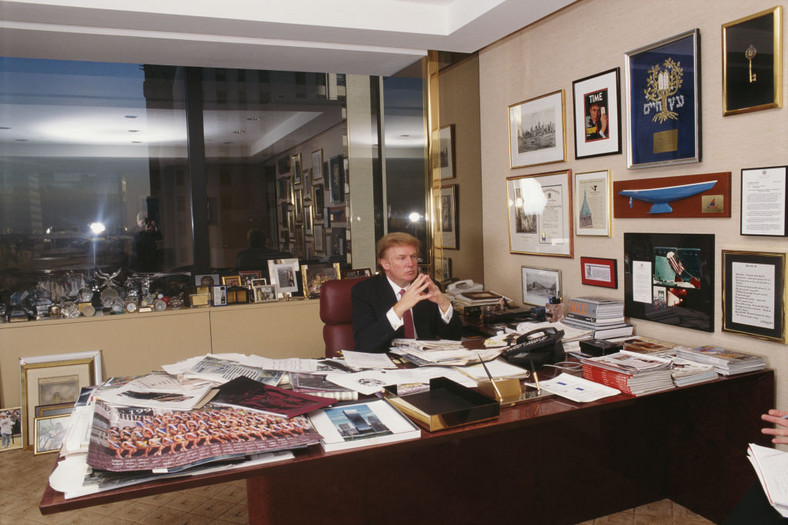 Gabinet Donalda Trumpa w jego wieżowcu