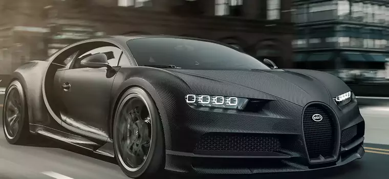 Bugatti Chiron Noire - całe na czarno