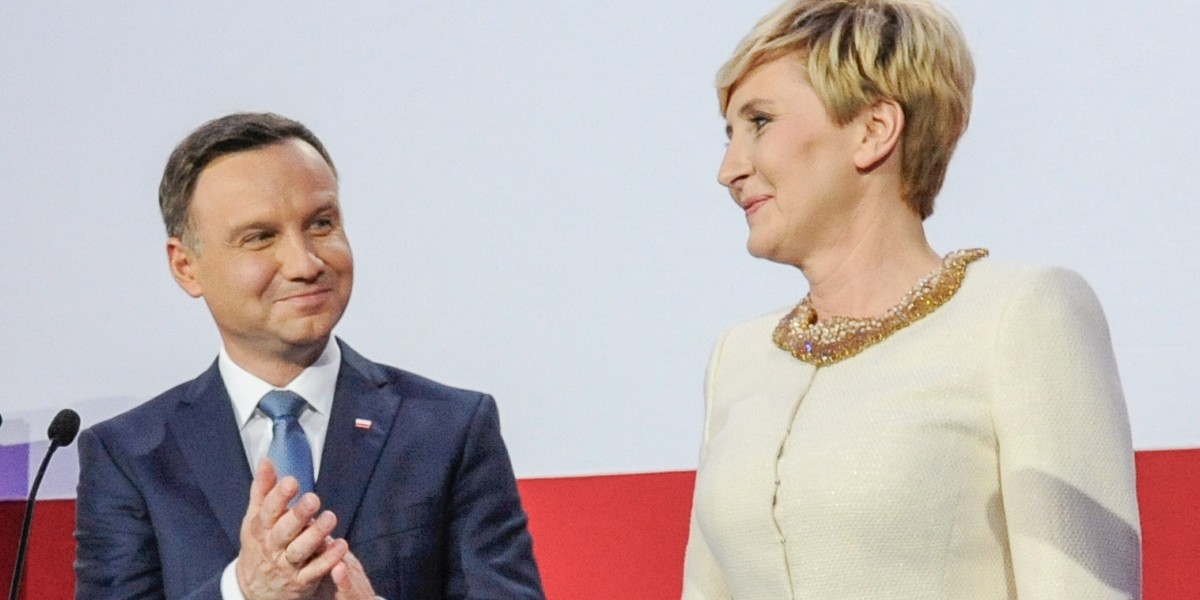 Agata Duda, przyszła Pierwsza Dama i jej mąż przyszły prezydent Andrzej Duda