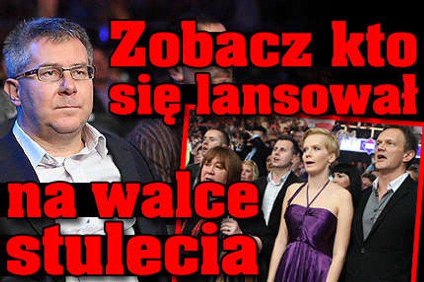 Zobacz kto się lansował na walce stulecia