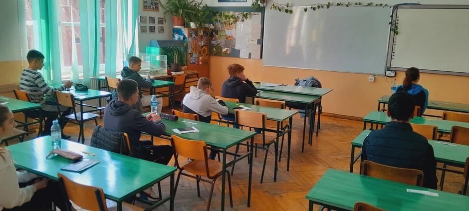 Pred početak testa iz srpskog jezika na probi male mature