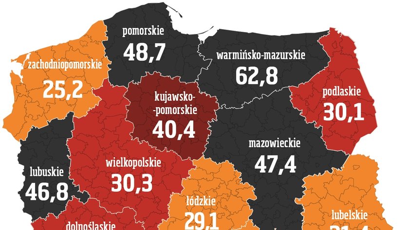 Mapa zakażeń