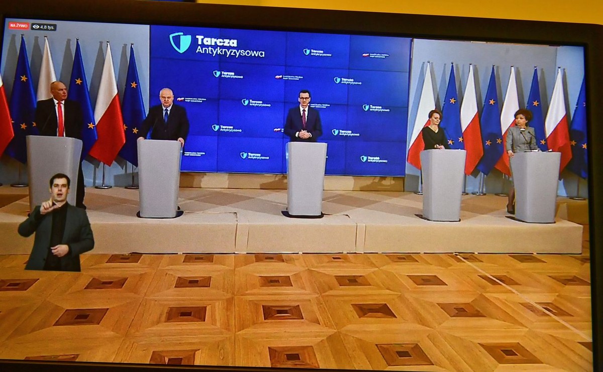 Mateusz Morawiecki, Adam Glapiński, Tadeusz Kościński, Jadwiga Emilewicz, Marlena Maląg