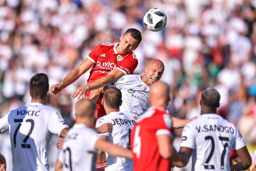 Pilka nozna. Ekstraklasa. Pogon Szczecin - Piast Gliwice. 30.07.2018