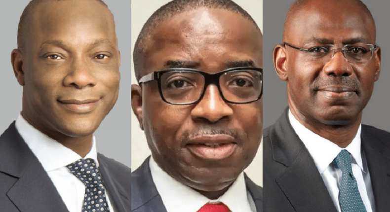 [L-R]: Segun Agbaje (GT Bank); Ebenezer Onyeagwu (Zenith Bank); Emeka Emuwa (Union Bank)