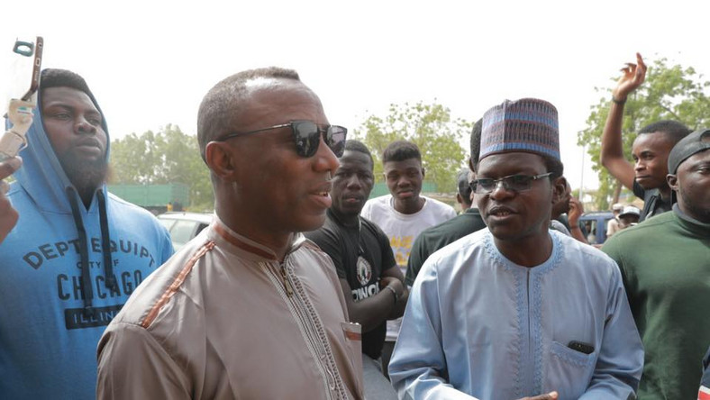 Omoyele Sowore (left) with running mate in the 2019 election Rabiu Rufai (right) [Facebook/Omoyele Sowore