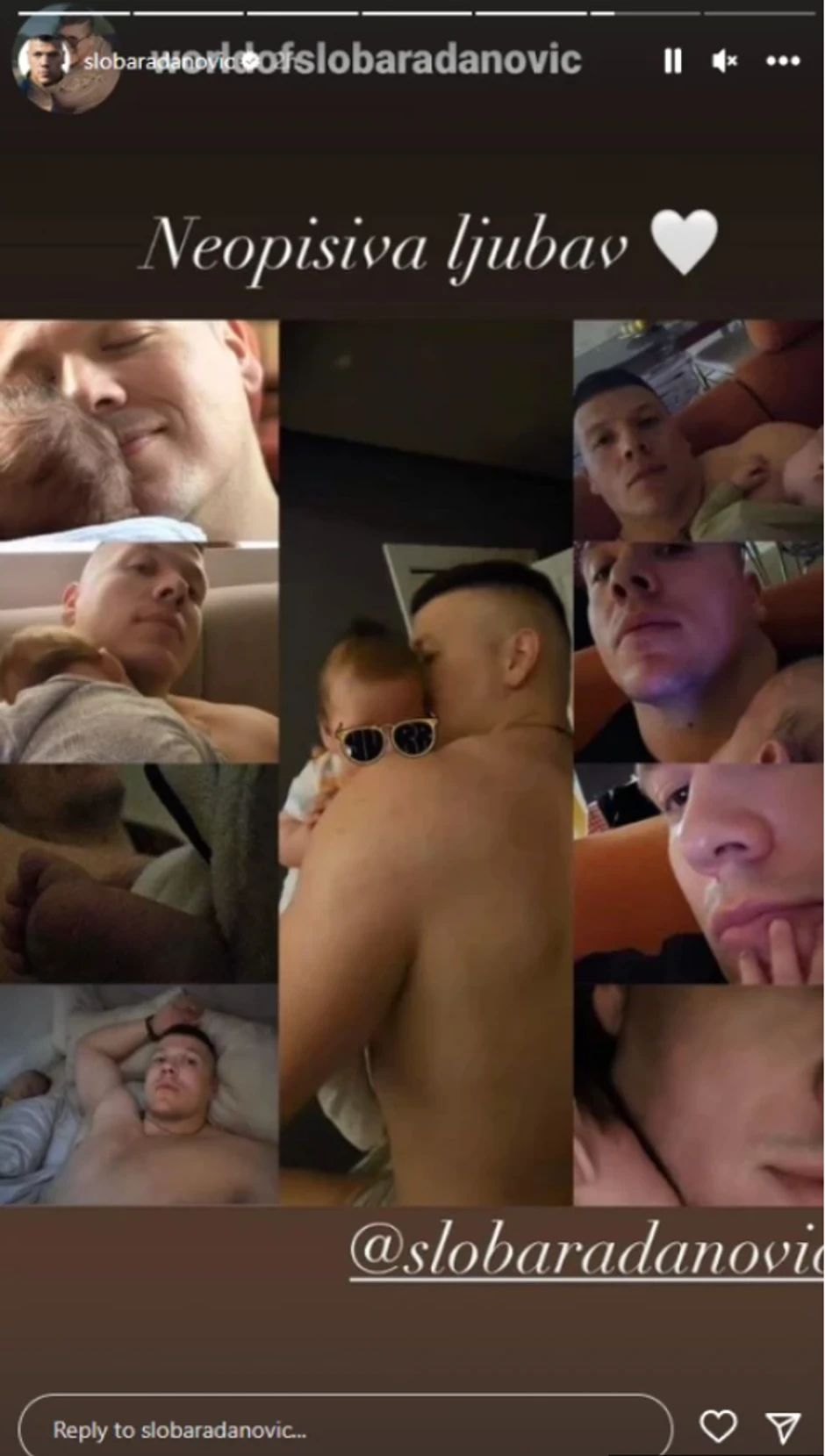 Sloba Radanović sa sinom