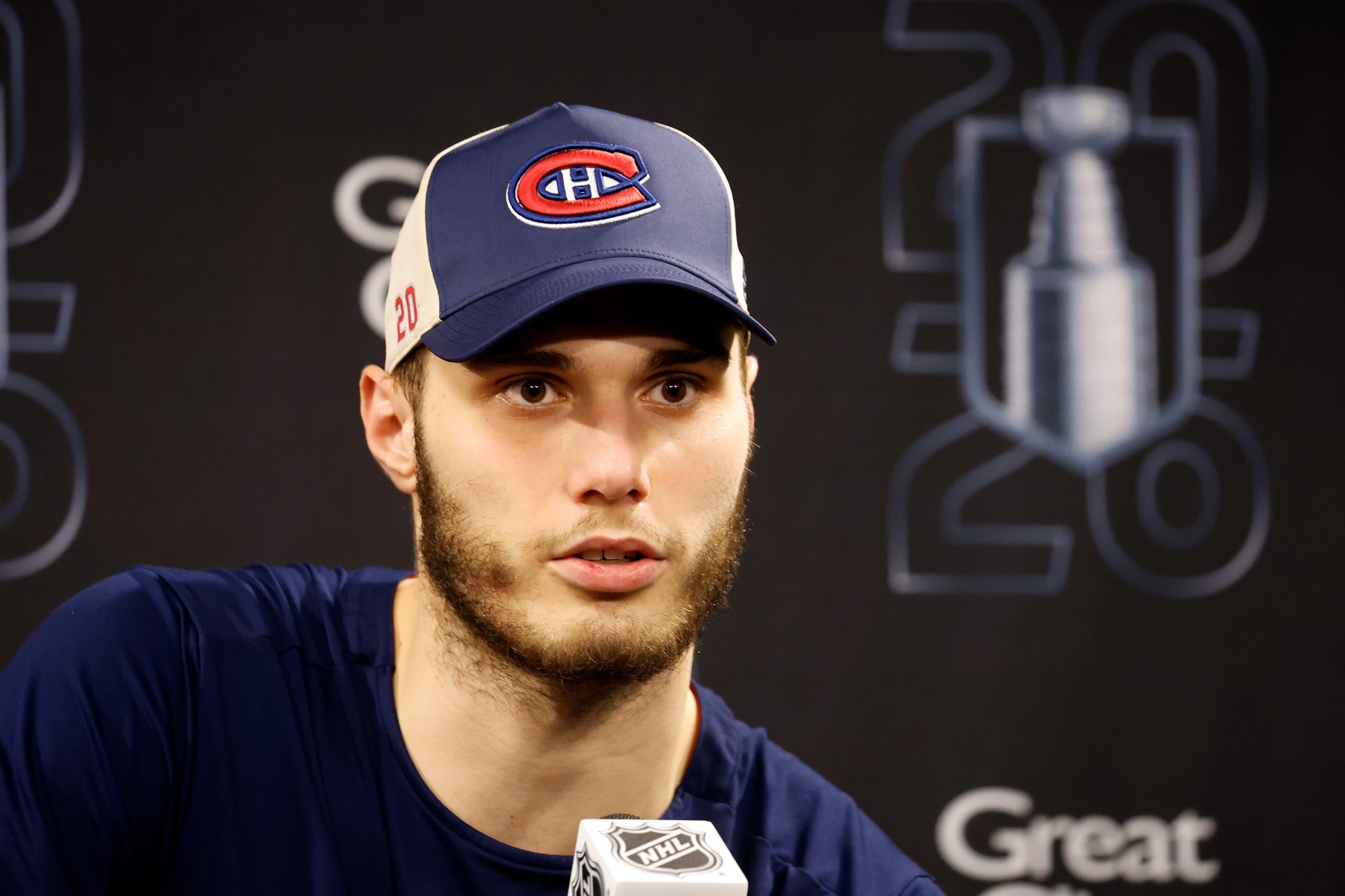 Slovenský hokejista Juraj Slafkovský (Montreal Canadiens).