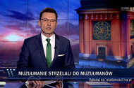 wiadomości, tvp, ziemiec, screen, muzułmanie, manipulacja