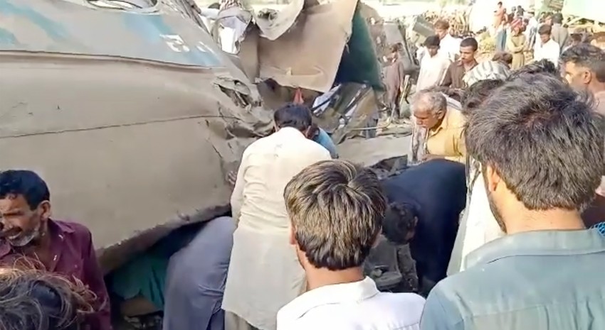 Železnička nesreća u Pakistanu