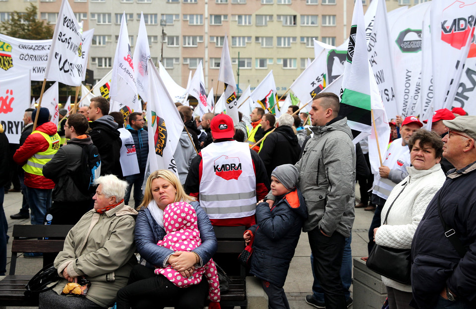 RUDA ŚLĄSKA PROTEST GÓRNIKÓW (protest górników)